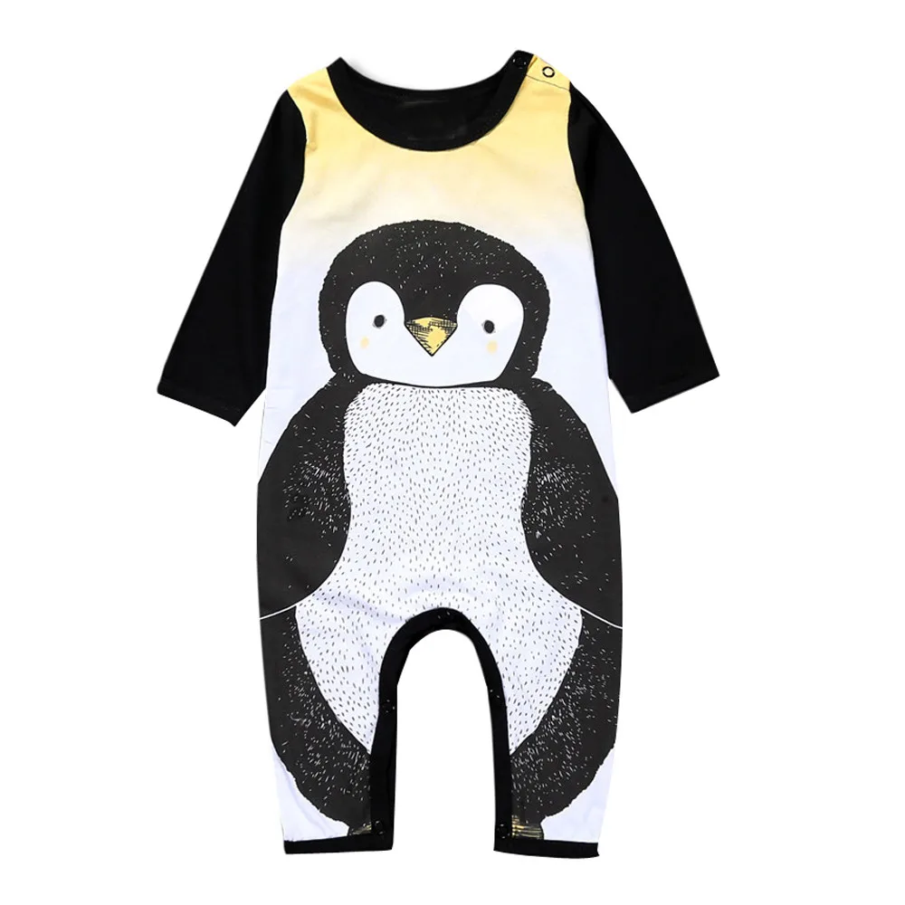 

Kid Baby BoysNewborn Infant Baby Boy Girl Cartoon Pattern Jumpsuit Romper Outfits Clothes