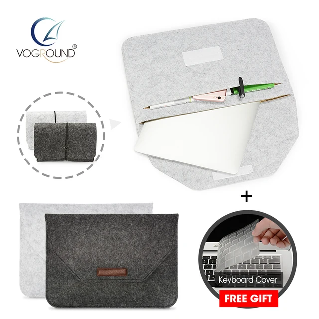 Soft Sleeve Bag For Apple Macbook Xiaomi HP Lenovo Dell Air Pro Retina 11 12 13 15 Laptop Case 13.3 inch + Gift Keyboard Cover