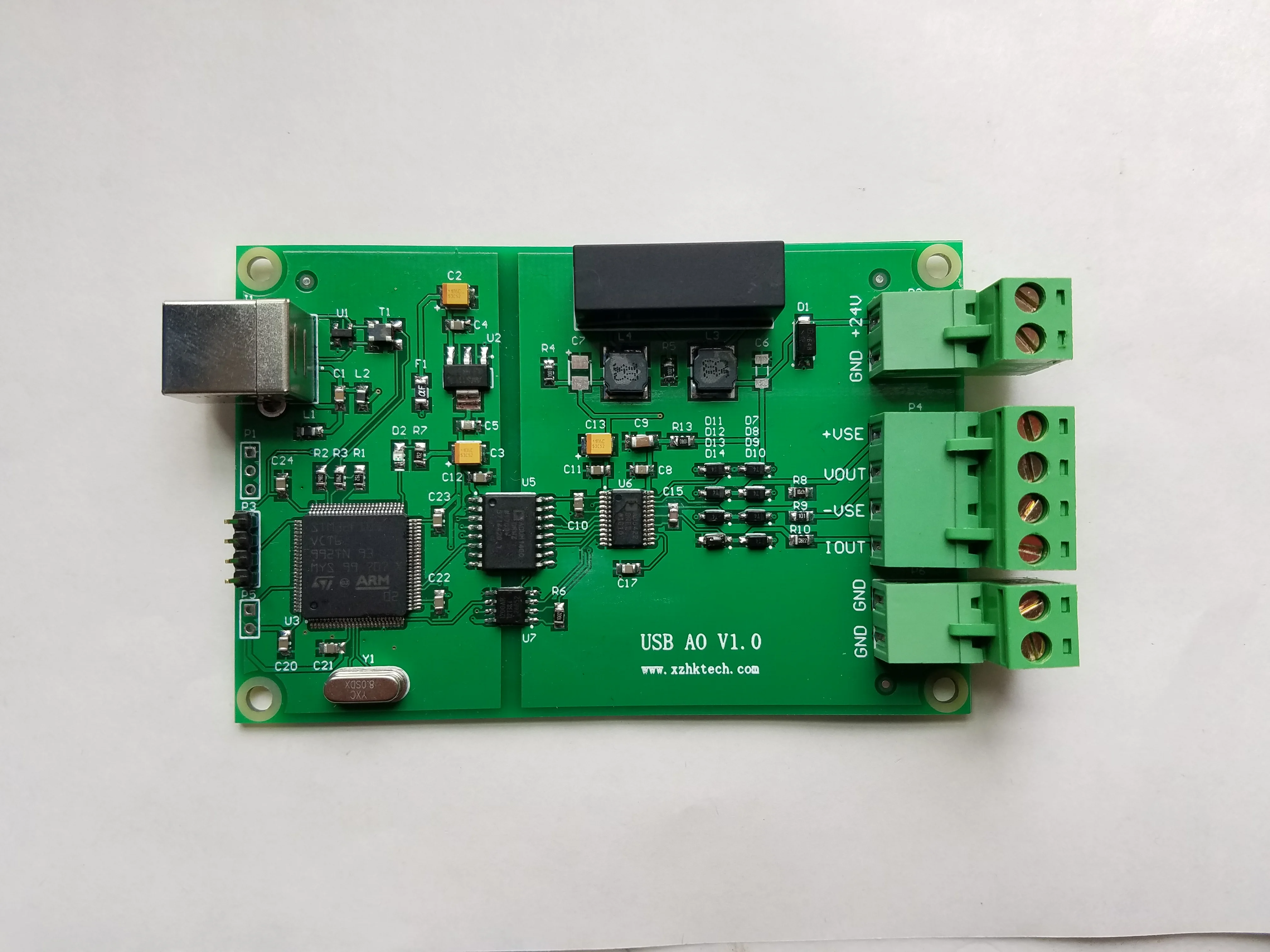 

High Precision USB Analog Signal Output Module -0 - 10V, -5 - 5V, 4 - 20mA and Other Ranges.