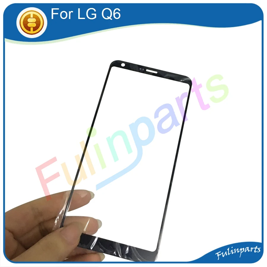 

Black For LG Q6 Front Glass Touch Screen Top Lens LCD Outer Panel Replacement Parts With Tools