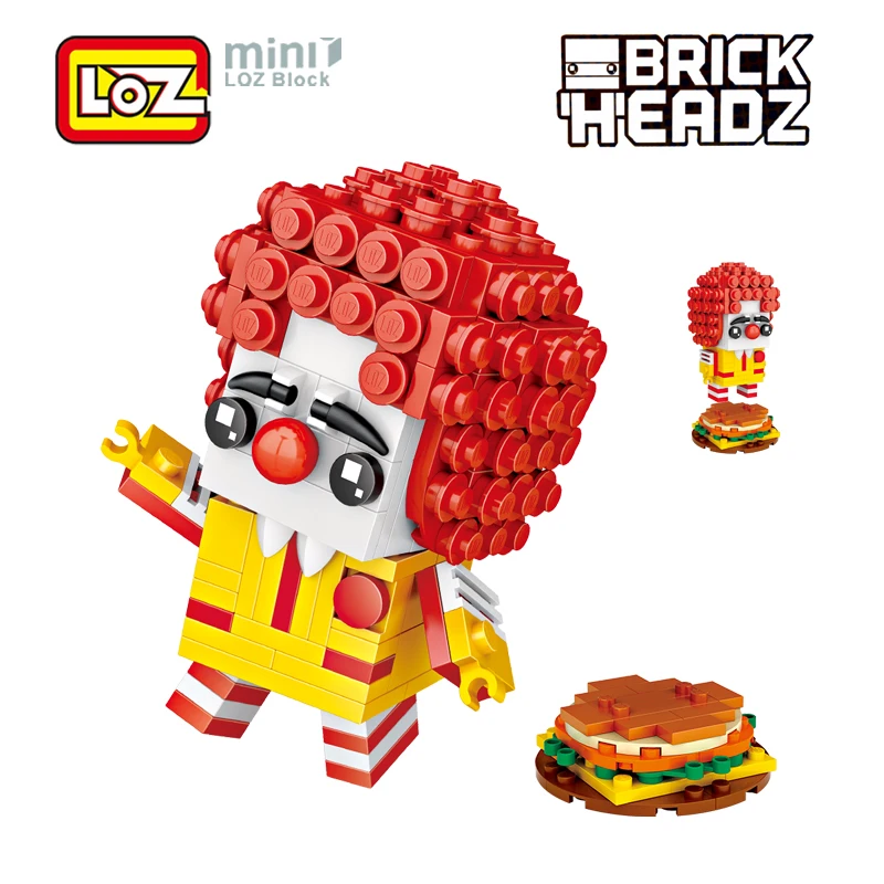 LOZ мини строительные блоки игрушка Базз Лайтер клоун MDonald персонаж цифры 249 шт