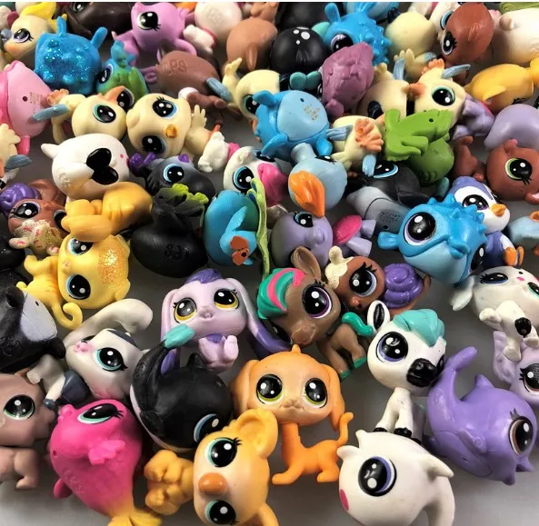 

15/Lots rare pet shop lps toy standing short hair cat figure original kitten husky puppy dog littlest animal collection LPS