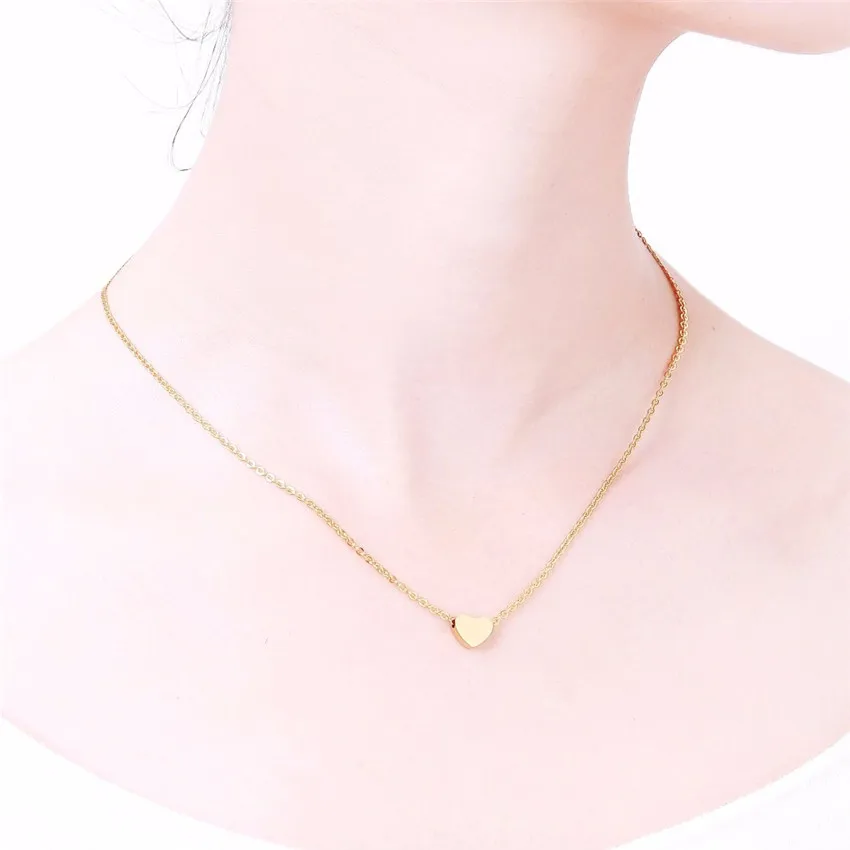 Комплект из колье и сердца нержавеющей стали|bridal gifts|heart jewelry setsjewelry sets |