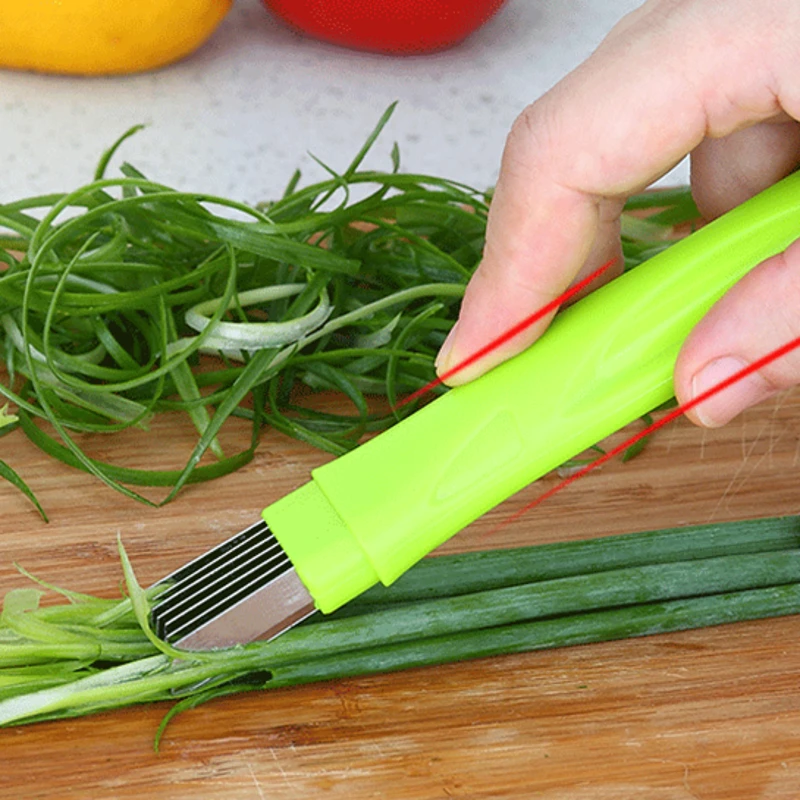 Buy Stainless Steel Green Onion Slicer Shredder Knife