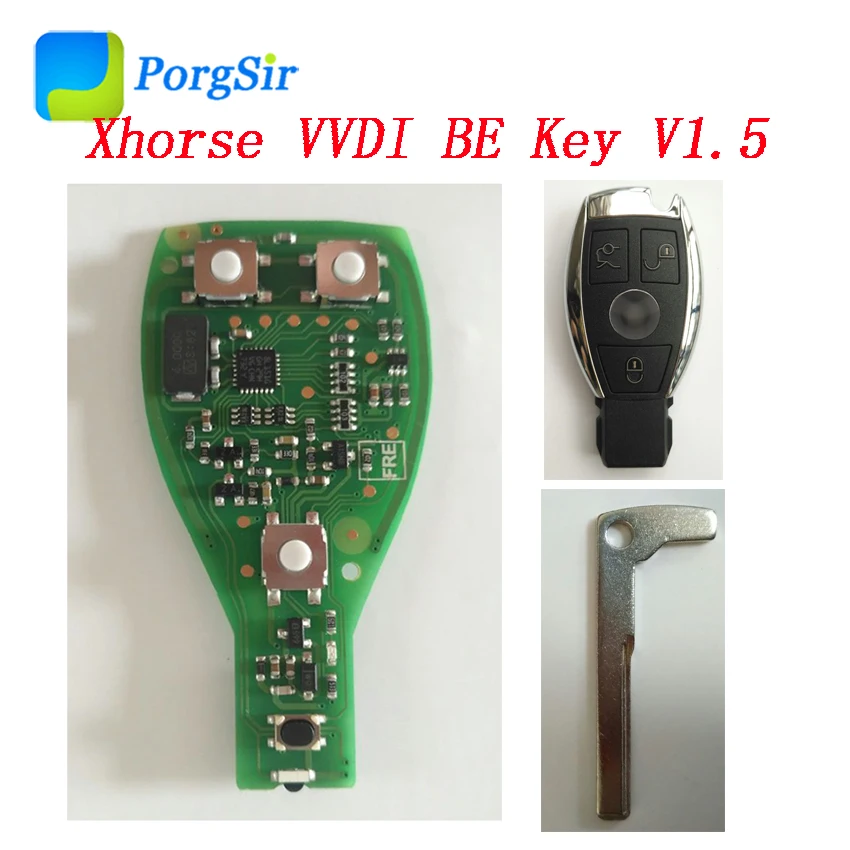

XHORSE 3 Button 315mhz 433mhz Frequency Changeable VVDI BE Key Pro Improved Version For Benz With Key Shell no Keyless XNBZ01CH