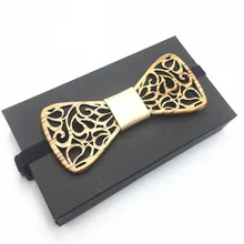 Вырезанные из дерева аксессуары галстук-бабочка креативные деревянные бабочки мужские и женский галстук