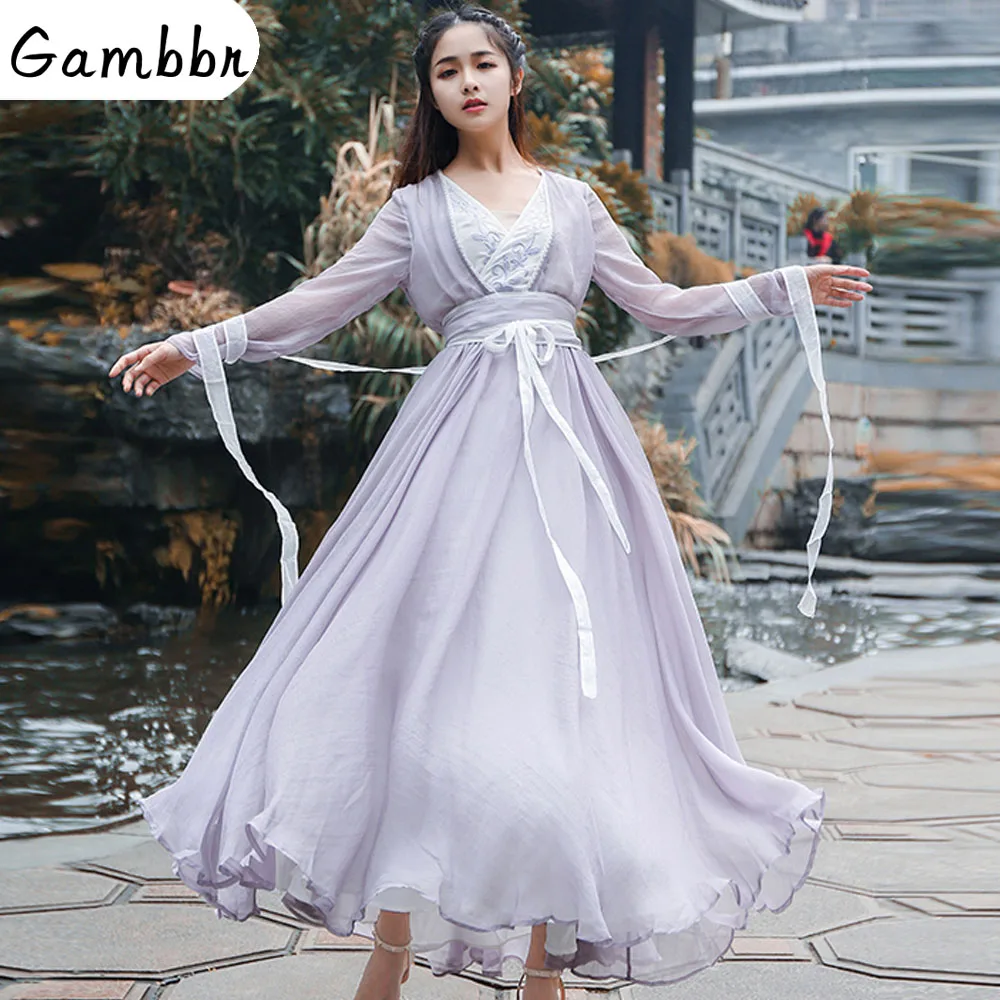  Traditional Chinese Clothing Elegant Fairy Dress Han Dynasty Princess Clothing National Hanfu Outfi