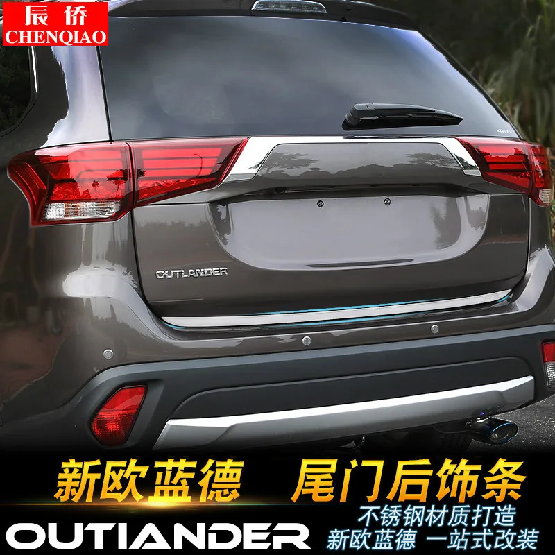 

For Mitsubishi Outlander 2013-2019 high quality stainless steel tailgate decoration car styling car accessories