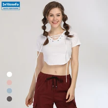 Женские футболки для йоги пикантные спортивный топ стиль Фитнес Растениеводство Топ Твердые Бег Рубашка спортивная одежда безрукавки для женщи