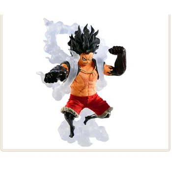 

14CM One Piece Monkey D Luffy Action Figure PVC Statue Snake People Form Ver Model Decoration Toy Gift with Box H447