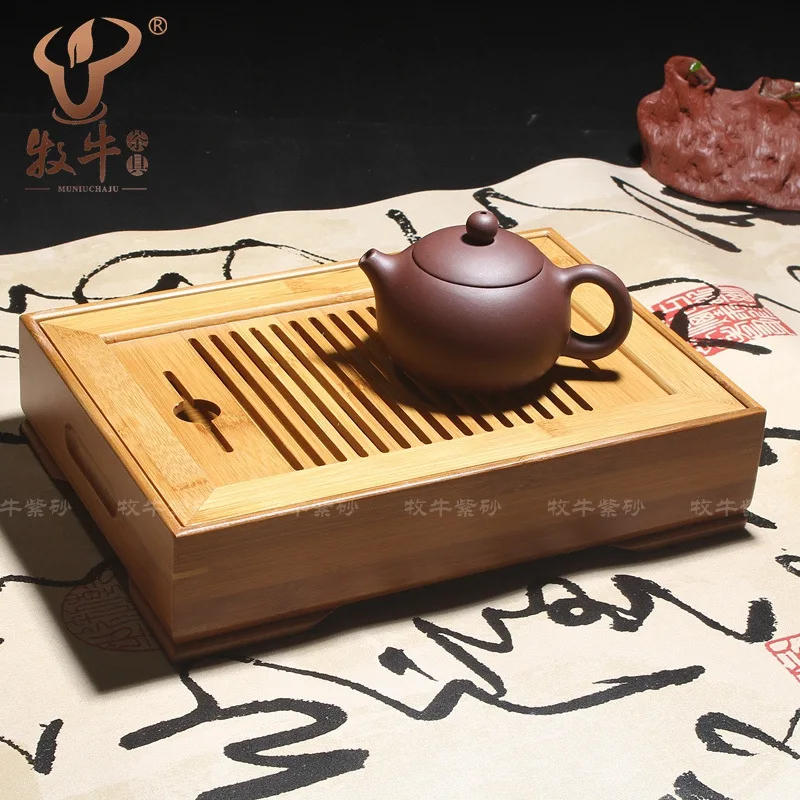 Чай оптовая продажа для хранения воды тип 26 * 18 * 6 натуральный бамбук teaboard кунг-фу чай маленький бамбук чайный поднос смешанная серия