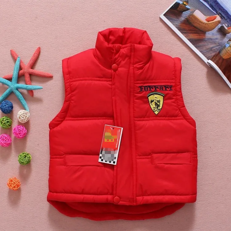 Fashion baby boy winter sports vest brand kids girls warm vest coat