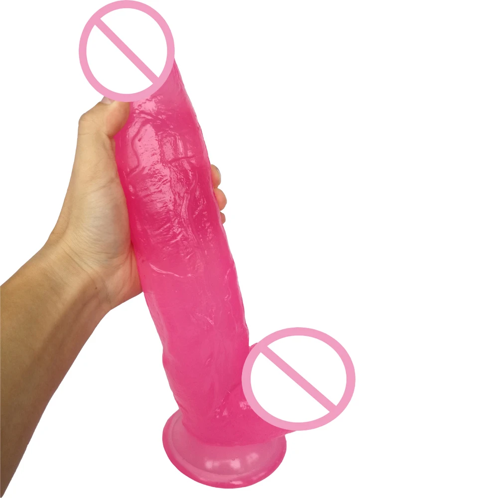 

31*6CM Super Thick crystal Huge Dildo Big Realistic dildos Sturdy Suction Cup giant penis Dick Dong for vagina Women Sex Toys