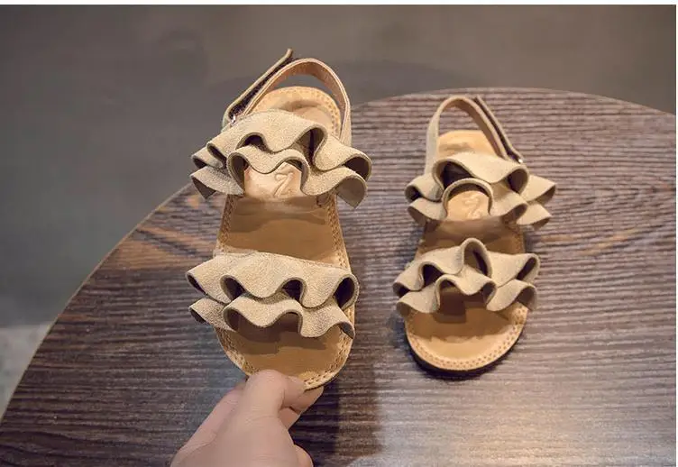2019 новая детская обувь летние босоножки для девочек мода девушки цветка Сандалии Детская Повседневная пляжная обувь, сандалии для девочек