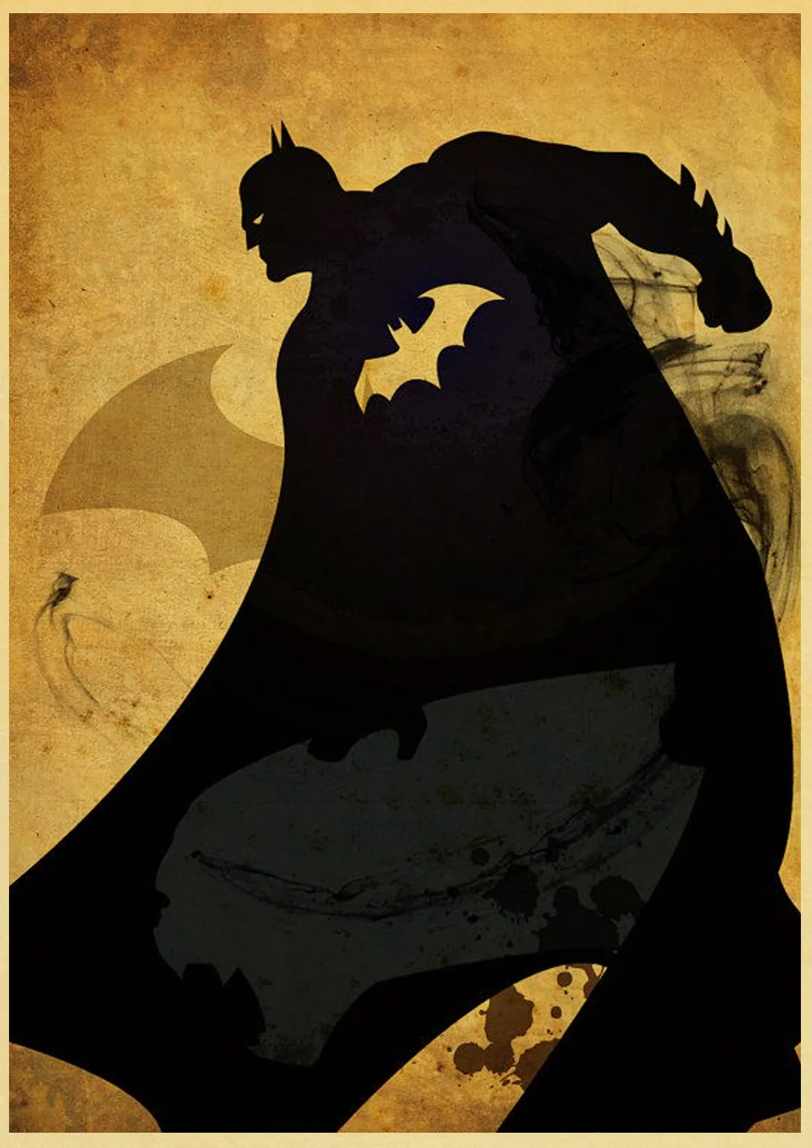 Винтаж Marvel Dc Супер Герои плакат Железный человек Бэтмен художественные принты и плакаты для дома комнаты бар живопись наклейки на стену