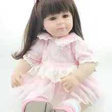 Новое поступление, 20 дюймов, 50 см, силиконовая кукла для маленькой девочки, Реалистичная кукла принцессы, лучший подарок для ребенка/девочки, brinquedos