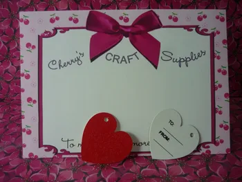 

5cm Red Glitter Heart Gift Tags