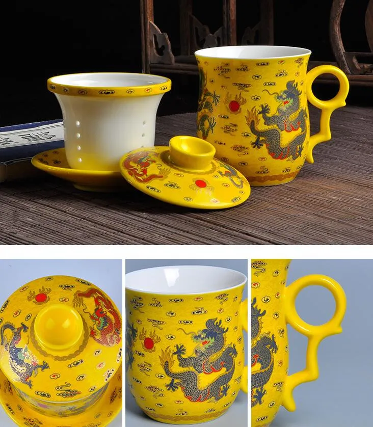 Чайная чашка, чай разделительный фильтр Марк керамическая чашка с крышкой в стиле ретро стакана воды офис креативный заварочный чайник