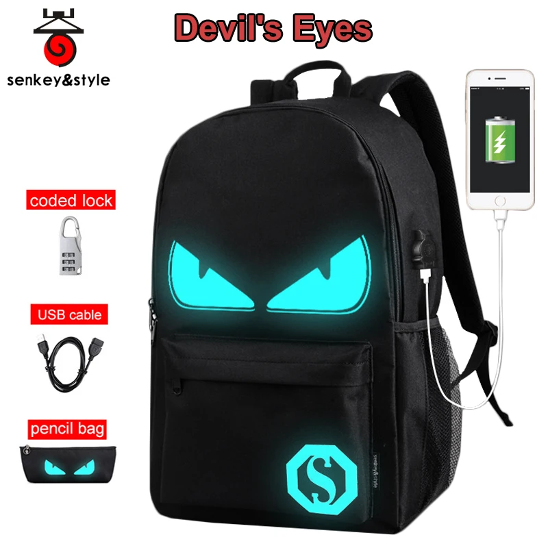 

Raged Sheep Boys School Backpacks Middle school Bags Teenagers USB Luminous Anti-theft Backpacks Men Bags student back to school