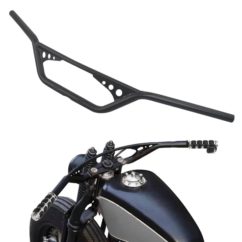 22 мм/25 мм Универсальный руль мотоцикла Подходит для Honda Yamaha Suzuki Kawasaki Cruiser Chopper Bobber Кафе Racer