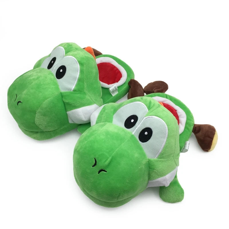 

Super Marie Yoshi Cute Cartoon Doll Women Non-slip Animal Plush Home Slippers Indoor House Bedroom Male Shoes