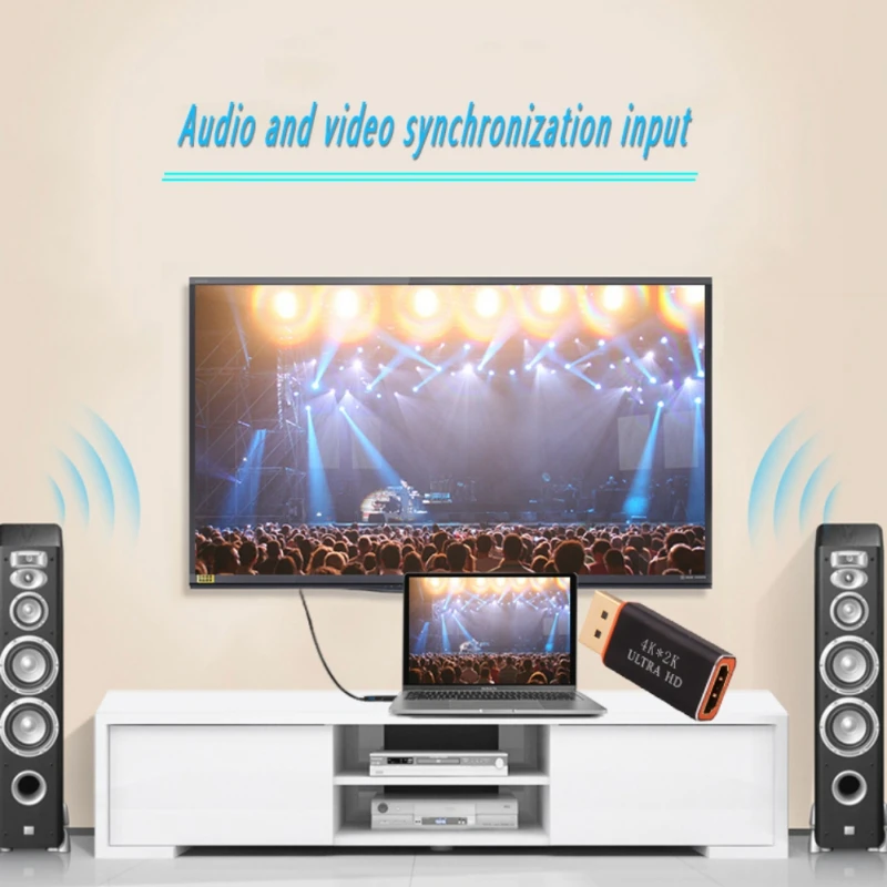 Переходники для мужчин и женщин 4K Ultra HD 3D позолоченный порт отображения в HDMI