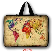 Мир Географические карты 11 12 13 14 15.4 15.6 1" Тетрадь Laptop Sleeve сумка для Acer Dell HP ASUS lenovo MacBook Pro reitina Air Xiaomi