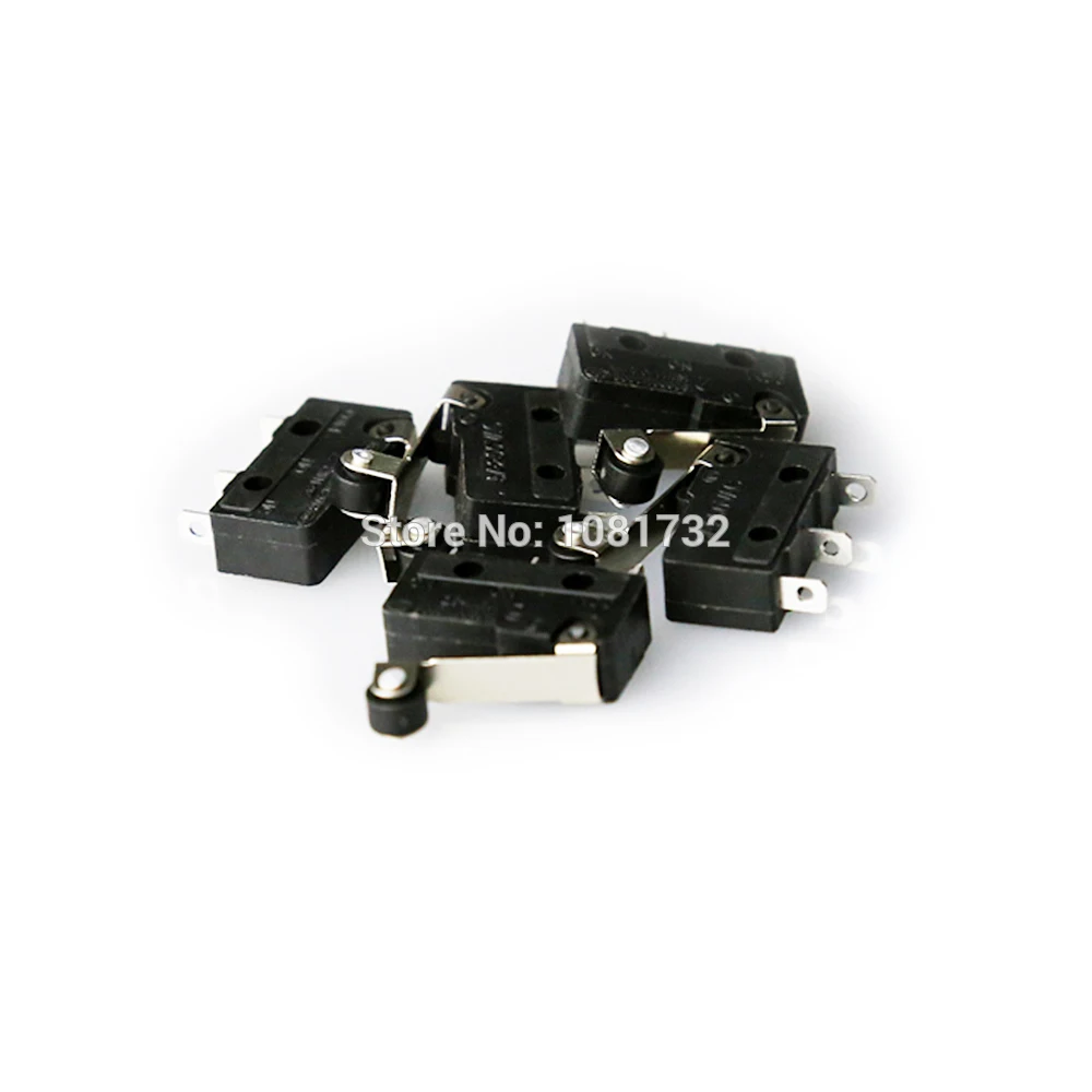 

2016 Hot Sele 10PCS 3D Printer Limit Switch 3Pin N/O N/C 5A 250VAC Handle KW11-3Z Mini Sensitive MicroSwitch With Pulley