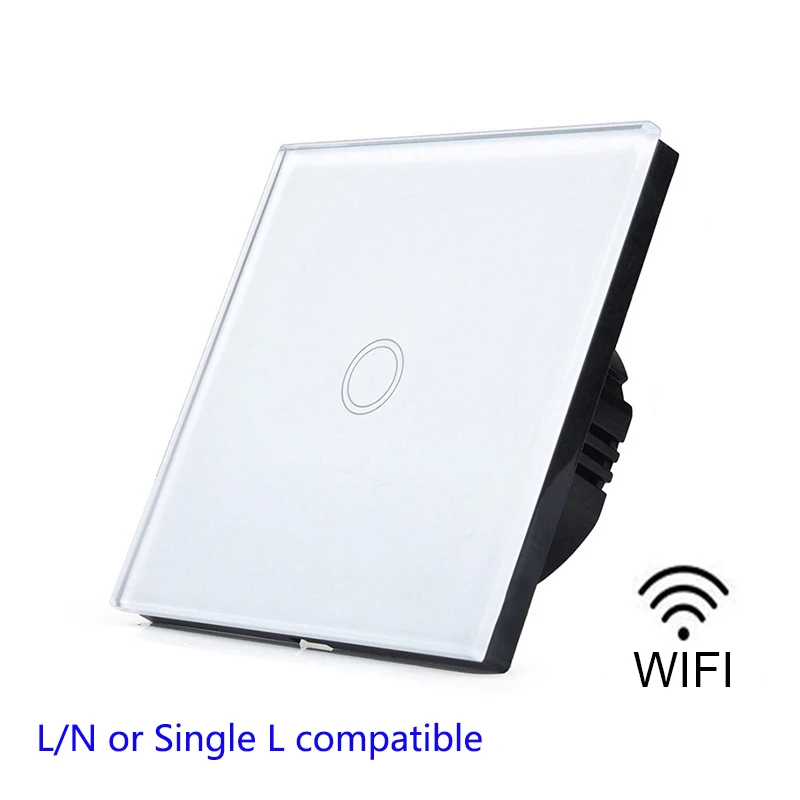 

EU standard wifi touch switch 1 gang 1 way single live line eWeLink app