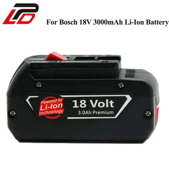 

2pcs/1LOT For Bosch Replacement Power Tool Rechargeable Battery 18V 3.0Ah 2607336236 BAT609 BAT609G BAT618 BAT618G GDR 18 V-LI,