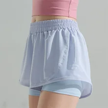 Женские спортивные повседневные женские шорты для занятий йогой и фитнесом, быстросохнущие шорты для бега