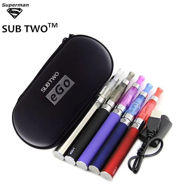 

eGo CE4 Double Starter kit 2 CE4 atomizer battery 1100mah in e cigarettes zipper case ego Electronic Cigarette smoking