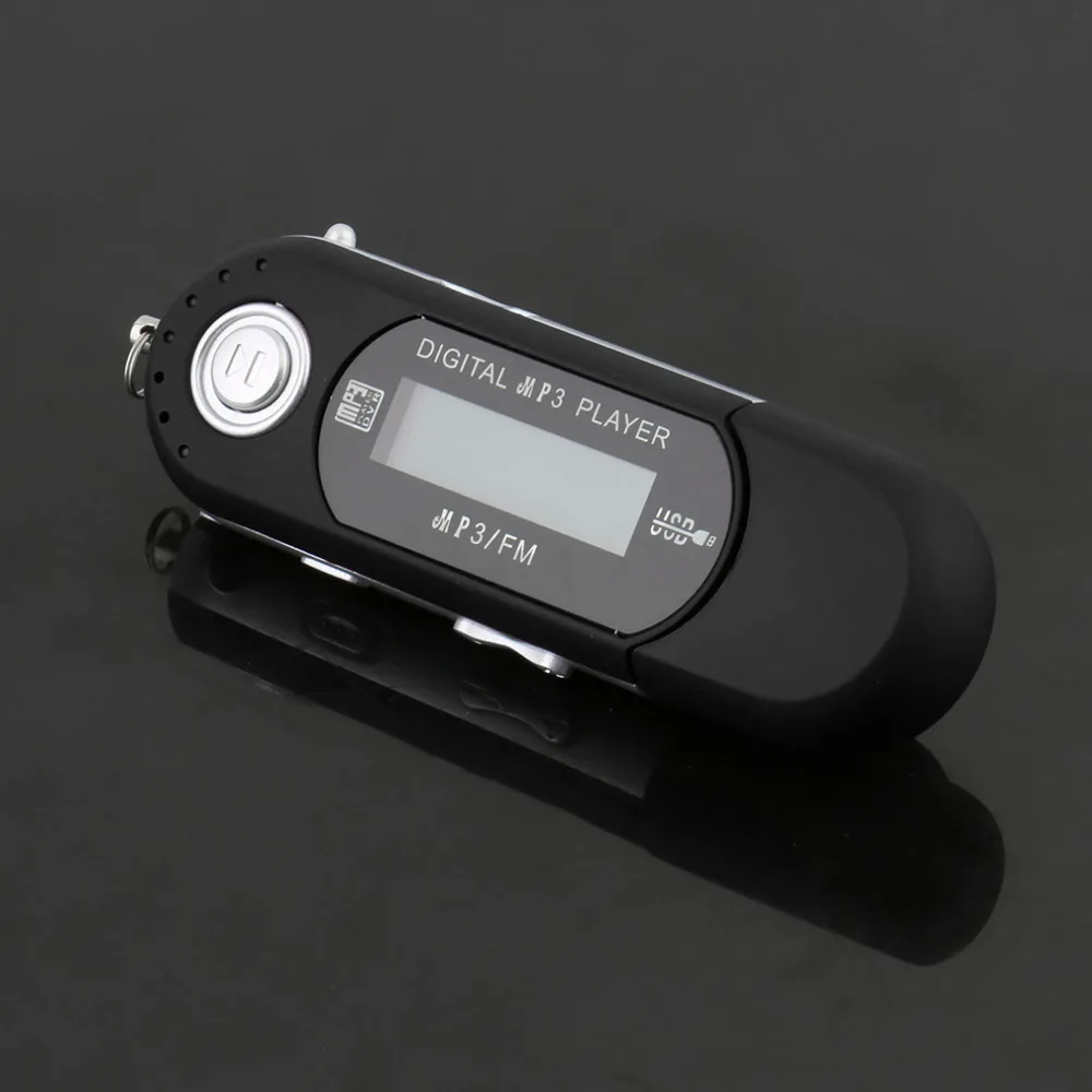 Mini USB 2.0 Flash Drive High Speed Transfer LCD Display MP3 Music Player Backlight on LCD Providing Clear Display 3 Colors