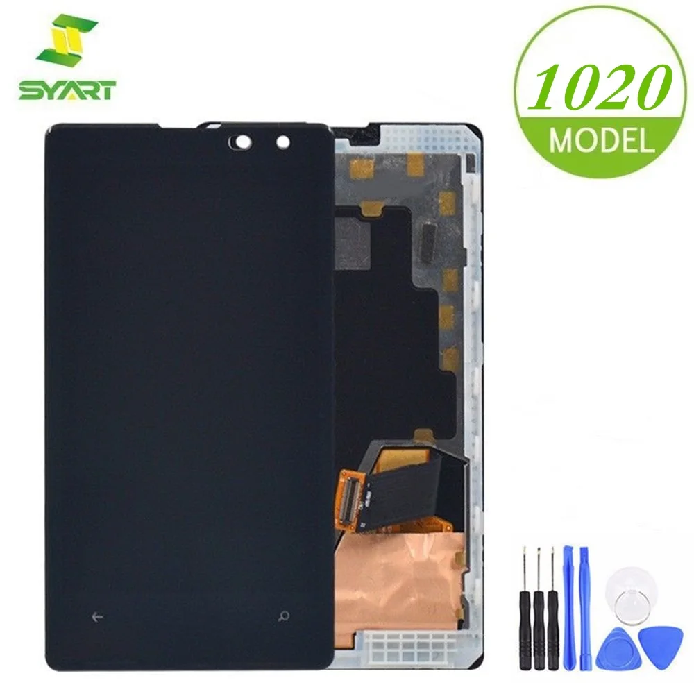 

For Nokia Lumia 1020 LCD Display Touch Screen Digitizer Assembly With Frame Replacement Parts For Lumia N1020 RM-875 4.5" LCDs