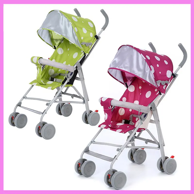 Wholesale Small Lightweight Baby Stroller Car Seat Baby Carriage Folding Portable Steel Child Pram Pushchair Travel System 0~3Y