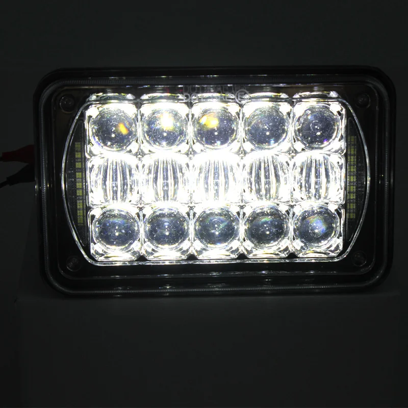 FADUIES 4Psc хром 5D 4 &quotx 6" дюймов 60 Вт светодиодный фары с DRL для H4651 H4652 H4656 H4666 H6545
