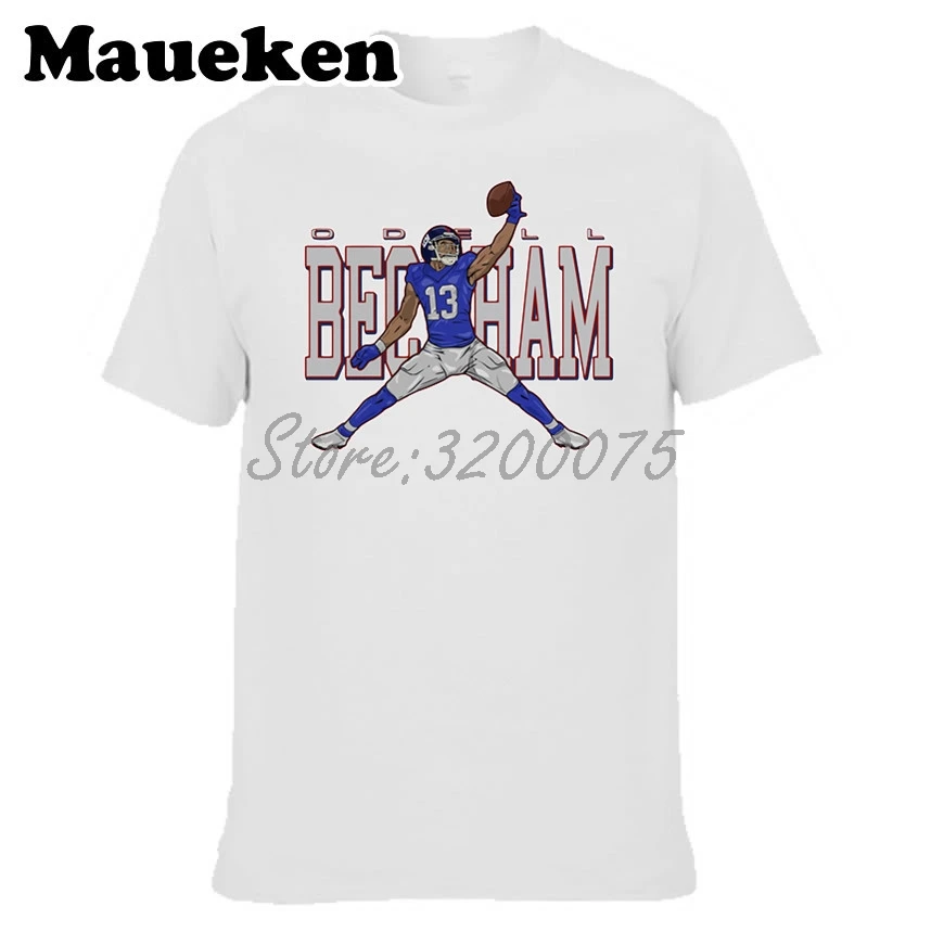 Мужская футболка Odell Beckham JR 13 Jordan New York с круглым вырезом W17083002|t shirt men|jordan t-shirtt |