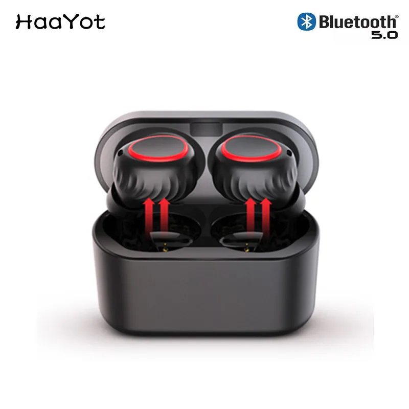 HAAYOT лучшие Bluetooth наушники 5 0 Беспроводные спортивные с 20 M/65ft Рабочий диапазон