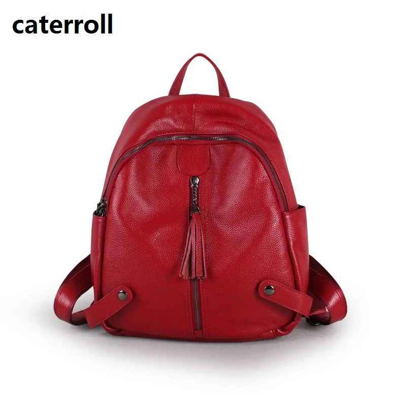 

casual women backpack genuine leather travel bags fashion women leather backpack 2019 new real leather double shoulder bag