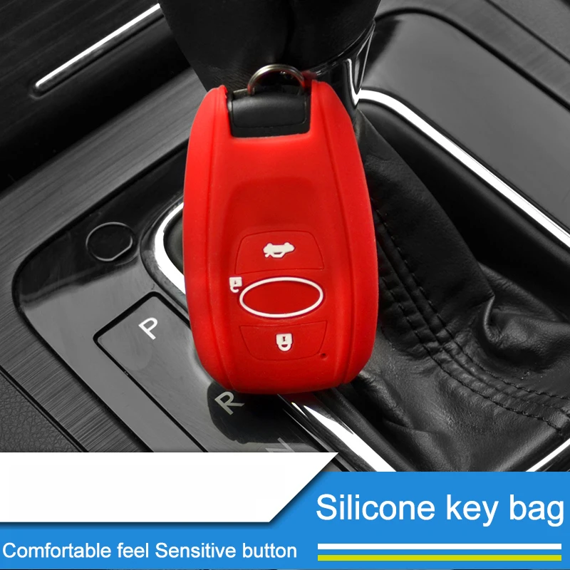 QHCP силиконовый чехол ключа дистанционного управления автомобилем Чехол держатель сумка для Subaru Legacy Outback Forester XV BRZ авто аксессуар