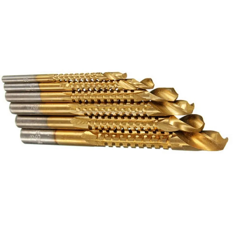

Woodworking Drill Bit Twist Titanium Coated Woodworking 6Pcs Set Tool Drilling Drill Bit Set Tools for Metal Hot