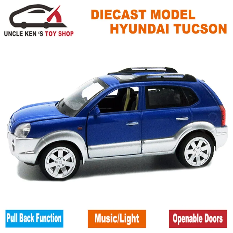 Совершенно новые Hyundai Old Tucson весы литые модели автомобилей металлические игрушки