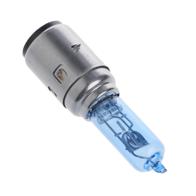Мотоциклетный DC 12V 35W BA20D головной светильник галогеновая лампа ксенон белый