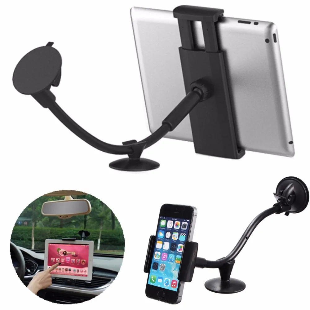 

LP-3B 360 Rotating Flexible Arm 7 inch Car Windshield Mount Holder Tablet PC/Navigator/Smartphone Sucker Stand for iPad Air Mini