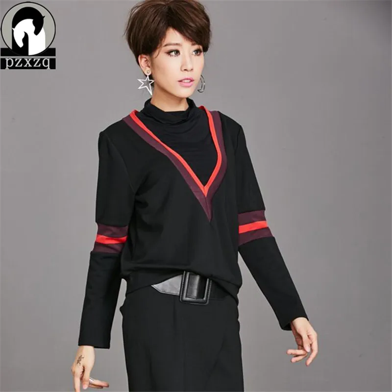 

spring Spring Long Sleeve Women T Shirt Turtleneck Slim Long Sleeve Casual Ol Style Female Tops Basic Tee Shirt Black Stretch