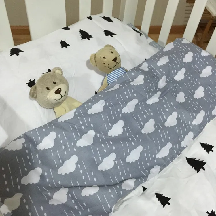 3 шт. детские постельные принадлежности набор постельное белье Комплект Дети хлопок новорожденных Кама простыни Стёганое одеяло крышка