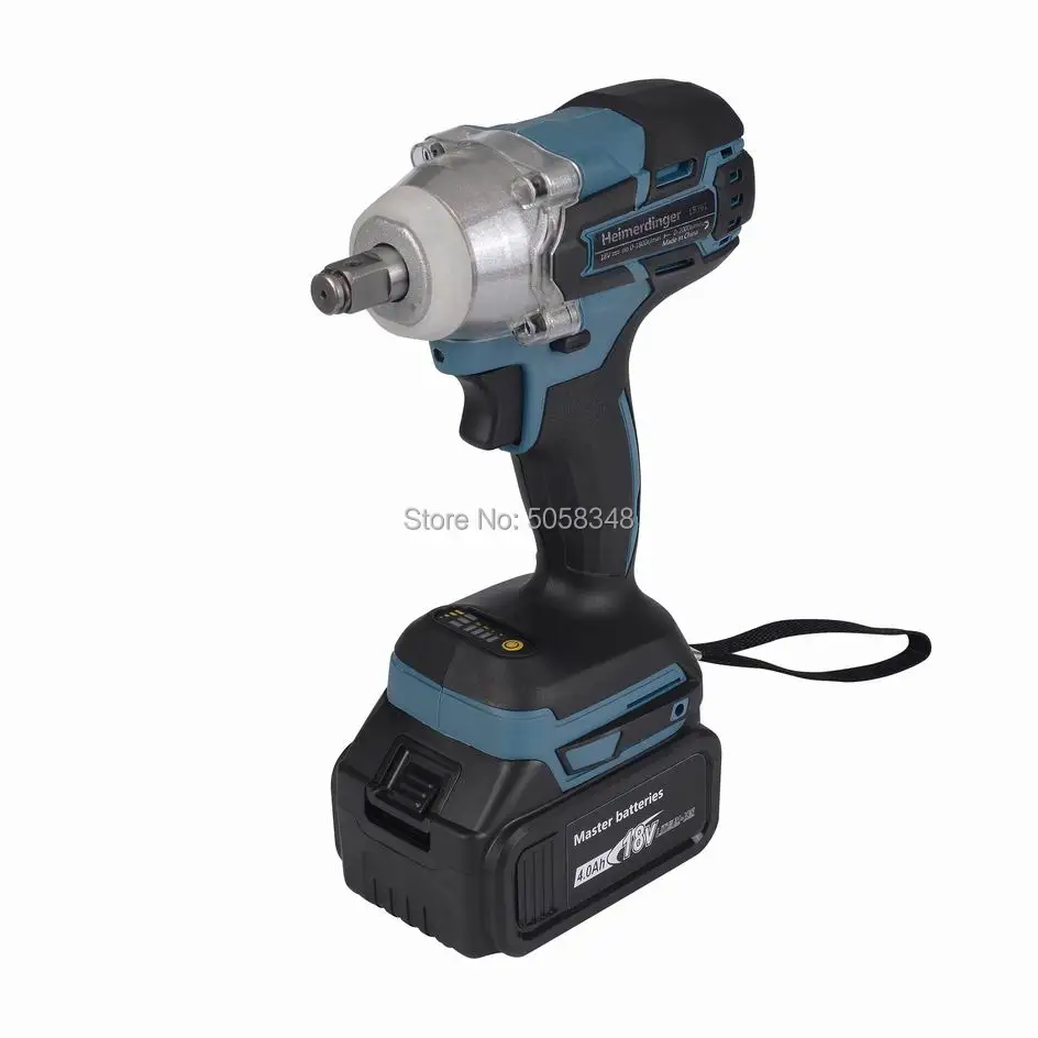 Electric Rechargeable Brushless Impact Wrench Cordless without Battery&accessories
