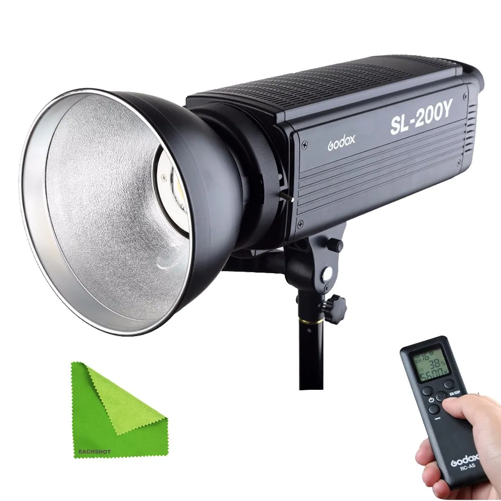

Godox SL200Y 200W Studio Continuous LED Video Light 3300K-5600K Photographic Lighting Bowens Mount Photography lamp With Remote