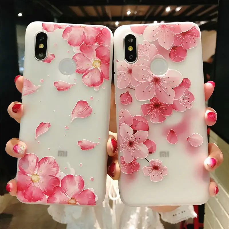 

For Xiaomi Redmi Note 5 Pro Case Silicon Slim TPU Cover For Xiaomi Redmi Note5 5Pro Coque on Xiomi Mi 8 A1 A2 5X 6X Floral Cases