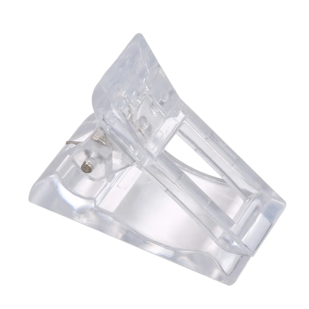 

5Pcs Transparent Polygel Quick Building Nail Tips Clips Finger Nail Extension UV LED Plastic Builder Clamps Manicure Kit